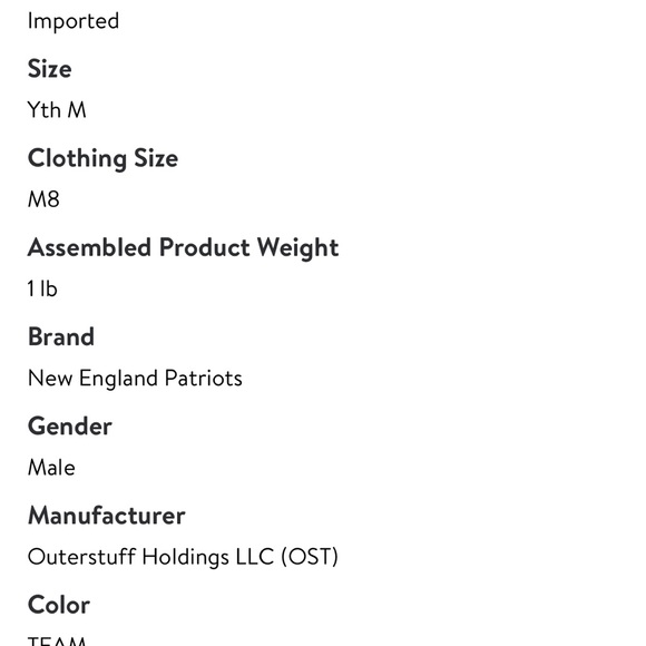 New England patriots Terry hoodie - Picture 4 of 4